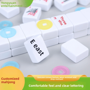 Outdoor hand-cranked melamine Japanese-style personalized creative Malaysian cross-border mahjong tiles