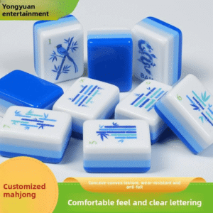 Hand-polished brand acrylic American and British style numbered personalized creative mahjong tiles, brand information available.