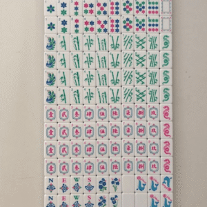 American Mahjong Tiles, Light Blue, 160 Tiles, Acrylic Mahjong Tiles, 10 Wild Cards, 6 Blank Cards, 4-Layer Set