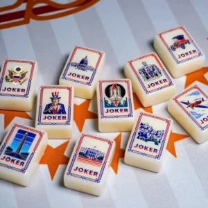 Cross-border American Mahjong 2026 Master-grade Mahjong Tiles 4-Layer Hand-shuffled Tortoiseshell Pattern Acrylic Bagged