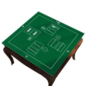 American-Style Mahjong Table Mat, Mahjong Table Cloth, Thickened Velour Poker Mat