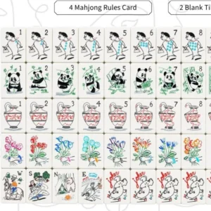 Christmas-themed American Mahjong, Acrylic Mahjong Tile Set, 160 Green Tiles