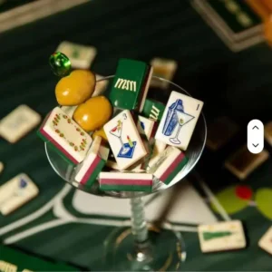 Acrylic American Green New York Empire State Building Mahjong Customizable Cross-Border European American Mahjong