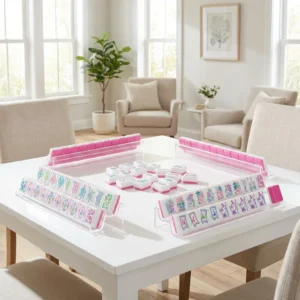 Four-layer Acrylic American Mahjong Color Matching Structure English Digital Chess Card Entertainment
