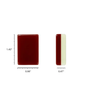 American-Style Mahjong, Red Flying Crane Acrylic Mahjong Tile Set, 160 Tiles