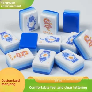 American Mahjong Tiles American-style Mahjong Set Four-layer Acrylic Boxed Perfect Home Usefor Casual Gaming Leisurely