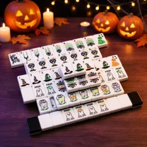 Halloween Mahjong Tiles: American Mahjong Tiles Hand-Carved Tortoiseshell-Patterned Golf Acrylic Mahjong Tiles