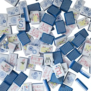 Blue Stripe American Mahjong Wholesale Thick Wear-Resistant Acrylic Mahjong, American Mahjong Tiles