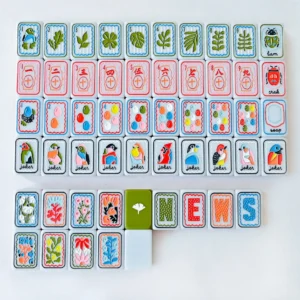 American-Style Mahjong Tiles, Grace Mahjong Theme: 4-Tier Set of 160 Deluxe Acrylic Tiles