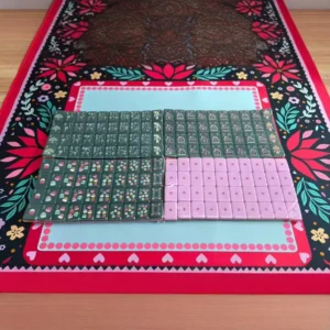 Acrylic Three-Tier Walnut Cracker New-Style American Mahjong Set with Cardboard Box Packaging for Party FunHand-Shuffled