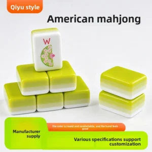Wholesale Taixing American Mahjong Tiles Consultation Packaging Portable Four-layer Acrylic Color-matched Foreign-style Outdoor