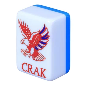 Customizable American-style Jiangsu Four-Layer Acrylic Mahjong Tiles Blue 4-Player Craftsmanship for Chess & Card Entertainment