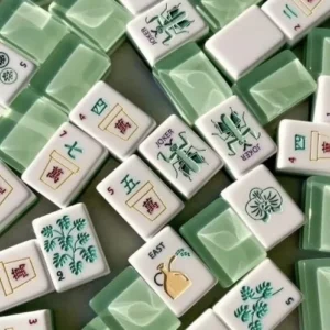 Exquisite-pattern Acrylic American Mahjong Set Perfect for Home Use or As a Gift