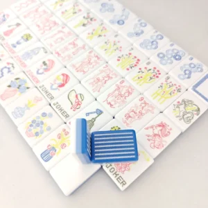 Blue Stripe American Mahjong Wholesale Thick Wear-Resistant Acrylic Mahjong, American Mahjong Tiles