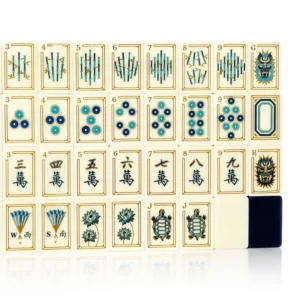 Christmas-themed American Mahjong, Acrylic Mahjong Tile Set, 160 Tiles