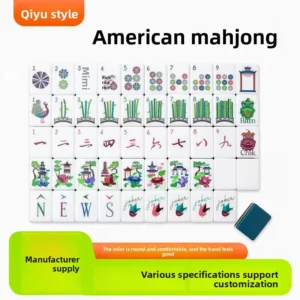 Taixing American Four-Layer Acrylic Mahjong Tiles-Portable Outdoor Hand-Played for Chess & Card Entertainment-Wholesale