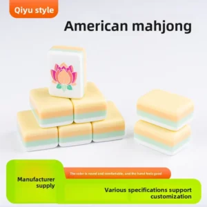 Four-layer Acrylic American Mahjong Tiles Mixed Colors Portable Hand-Played Taixing Origin Consultation Packaging Wholesale