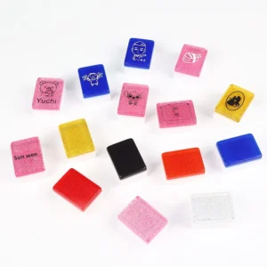 Acrylic Mahjong Set Crystal Glitter Outdoor Hand-Shuffled Personalized Creative Japanese-Style Tiles Taixing City Factory Direct