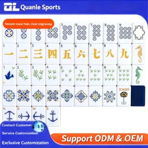Foreign Trade-Style American Mahjong Sets (Acrylic Jiangsu Origin); Customizable Designs Complete Sets for Chess/Card