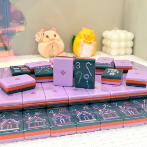 Christmas Mahjong, Creative American-Style Acrylic Mahjong Tiles, American Mahjong Set