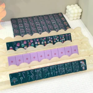 Christmas Mahjong, Creative American-Style Acrylic Mahjong Tiles, American Mahjong Set