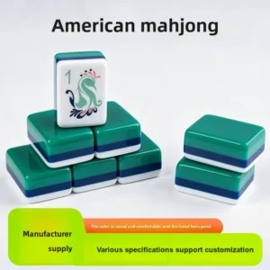 American Mahjong Tiles, Four-Layer Acrylic Portable Hand-Held Mixed-Color Mahjong Tiles American, Mahjong Tiles Sets