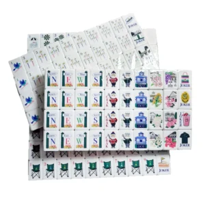Golf Master Acrylic American Mahjong Tiles Household Gift Set Hand-rolled