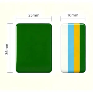 36mm Golf Themed Mahjong Tiles, Acrylic Luxury 4-Layer American Mahjong Tiles Set Artwork Tiles, Engraved Mahjong Tiles