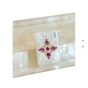 American Mahjong Tiles, Luxury Mother-of-Pearl High-End Acrylic American-Style Mahjong Tiles