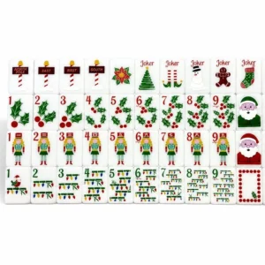 Christmas Mahjong Tiles, American Mahjong Tiles, Acrylic Mahjong Tile Set, 160 Tiles