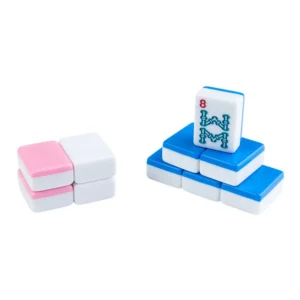 American Taixing Mahjong Tiles Portable Double-Layer Color-Matching Acrylic Chess Card Entertainment Outdoor Hand-Played