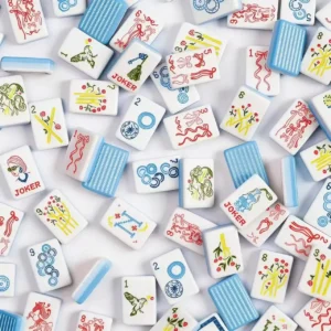 American Mahjong Portable Ribbon-Style Ladies American-Style Mahjong Set 4-Layer Acrylic 160 Tiles Friends Gatherings Made