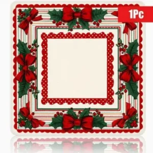 Christmas-themed American-style Mahjong Mat-absorbent, Non-slip, Stain-resistant, and Easy to Clean-for Home Entertainment