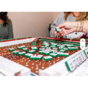 New Luxury Christmas-Themed American Mahjong Set, Outdoor Hand-Played American Mahjong Tiles. Red