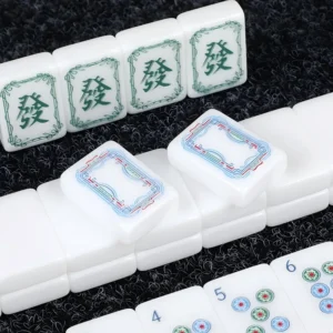 Acrylic American Mahjong Tiles Single Layer White Gift Box Packaging with Consultation Support LOGO Custom