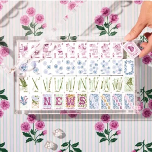American Mahjong Tiles Featuring a Lady Motif Made of Acrylichousehold Gift Set Hand-Shuffled Crystal Tiles