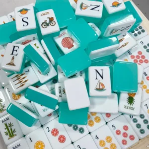 American Mahjong, Double-Layer Acrylic Best-Selling Jelly Green Large Mahjong Tiles