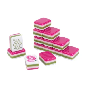 American Mahjong Tiles, American & European Acrylic Mahjong Home-use Hand-Cranked, Mahjong Mat