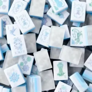 Four-layer Acrylic Ice-blue American Mahjong Tiles Portable Mini Size Outdoor Hand-playedcross-border Supply Jiangsu Taixing