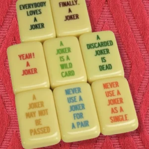 American-Style Mahjong Luxurious and Minimalist Acrylic Mahjong Tiles Mid-Century Modern Style Set for 4 Players