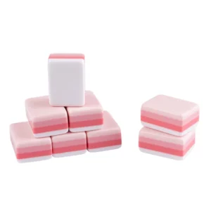 Four-layer Acrylic American Mahjong Tiles Mixed Colors Portable Hand-Played Taixing Origin Consultation Packaging Wholesale