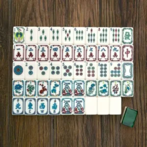 American Mahjong Tiles, Winslow 1920, Acrylic Engraved Mahjong Tiles, Green