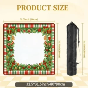 New Christmas Mahjong Table Mat: Non-slip, Absorbent, Stain-Resistant, Wear-Resistant, and Easy to Clean