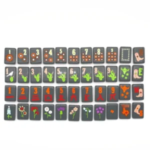 Texas-themed American-style Mahjong Set 160 Tiles Made of Acrylic with a Cowboy Design for Chess & Card Entertainment