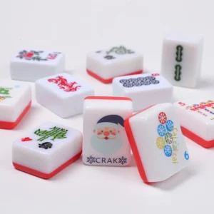 Customizable Cartoon Melamine Mahjong Set with Private Label Option Various Designs American Mahjong Tiles