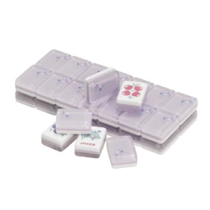 Purple Butterfly-designed Four-layer Acrylic Mahjong Tiles American-style Cartoon-themed Gift Casual Handheld Toy Jiangxi-made