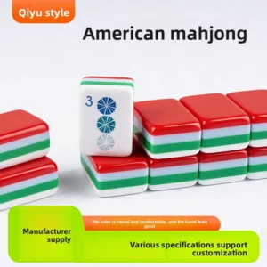Wholesale Taixing American Mahjong Tiles Color-matched Portable Outdoor Play; Four-layer Acrylic Foreign-style; Hand-shuffled;