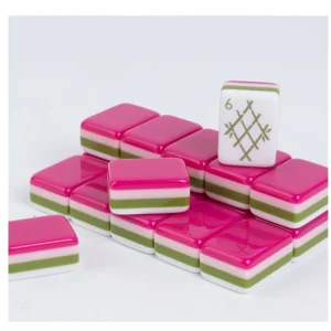 American Mahjong Tiles, American & European Acrylic Mahjong Home-use Hand-Cranked, Mahjong Mat