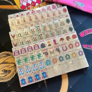 American Mahjong, Hand-painted Acrylic Mahjong Tiles From Europe and Asia, 160 Tiles