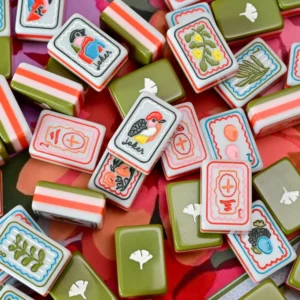 American-Style Mahjong Tiles, Grace Mahjong Theme: 4-Tier Set of 160 Deluxe Acrylic Tiles